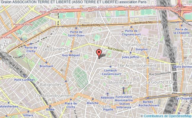 plan association Association Terre Et LibertÉ (asso Terre Et LibertÉ) Paris