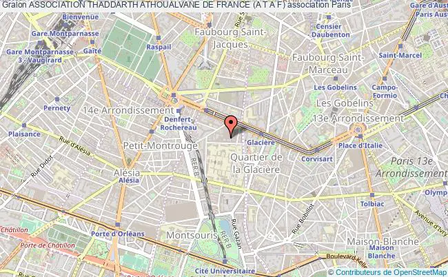 plan association Association Thaddarth Athoualvane De France (a T A F) Paris