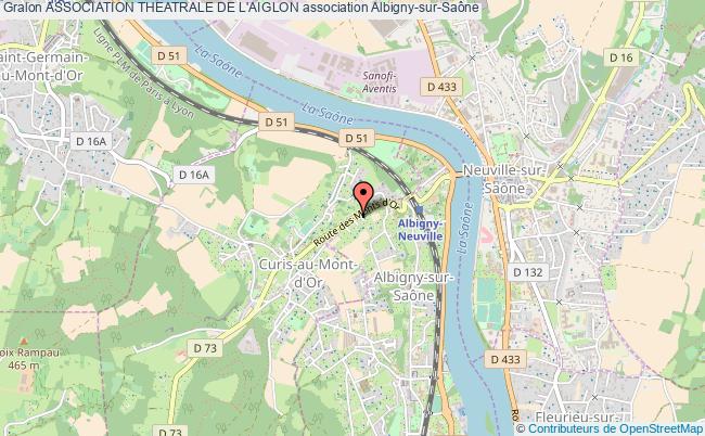 plan association Association Theatrale De L'aiglon Albigny-sur-Saône