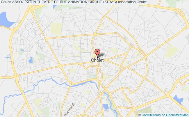 plan association Association Theatre De Rue Animation Cirque (atrac) Cholet