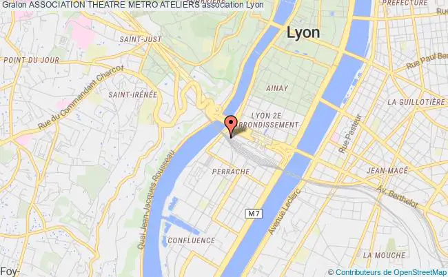 plan association Association Theatre Metro Ateliers Lyon
