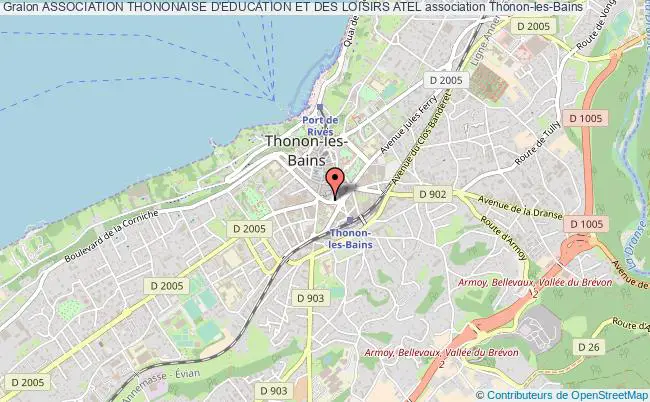 plan association Association Thononaise D'education Et Des Loisirs Atel Thonon-les-Bains