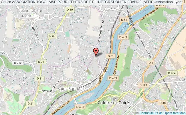 plan association Association Togolaise Pour L'entraide Et L'intÉgration En France (ateif) Lyon