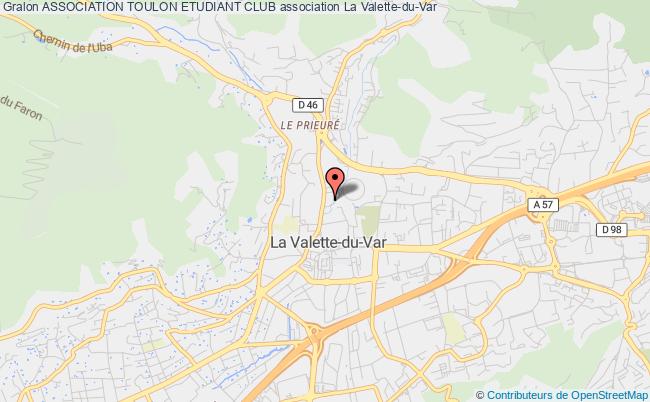 plan association Association Toulon Etudiant Club La Valette-du-Var