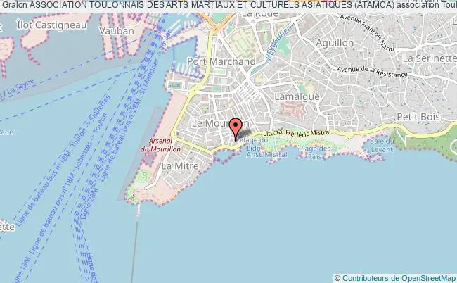 plan association Association Toulonnais Des Arts Martiaux Et Culturels Asiatiques (atamca) Toulon
