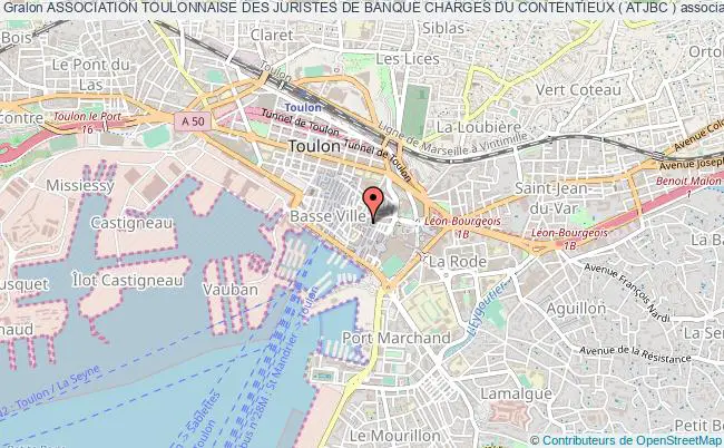 plan association Association Toulonnaise Des Juristes De Banque Charges Du Contentieux ( Atjbc ) Toulon