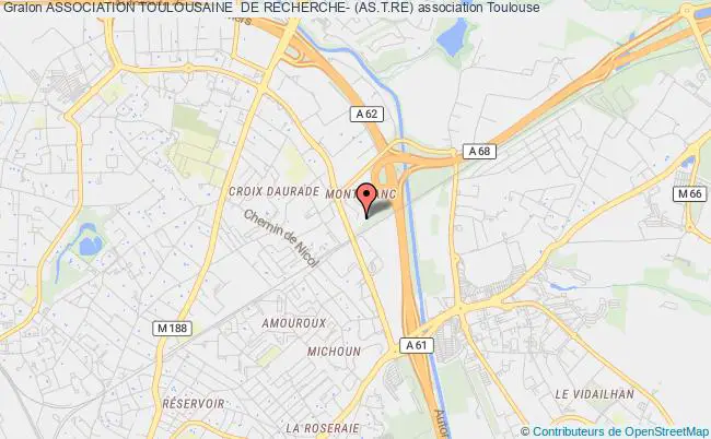 plan association Association Toulousaine  De Recherche- (as.t.re) Toulouse