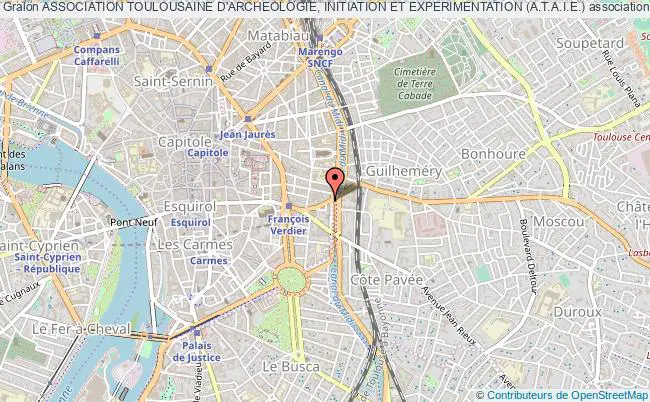 plan association Association Toulousaine D'archeologie, Initiation Et Experimentation (a.t.a.i.e.) Toulouse