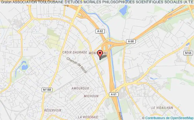 plan association Association Toulousaine D'etudes Morales Philosophiques Scientifiques Sociales (a.t.e.m.p.s.s.) Toulouse