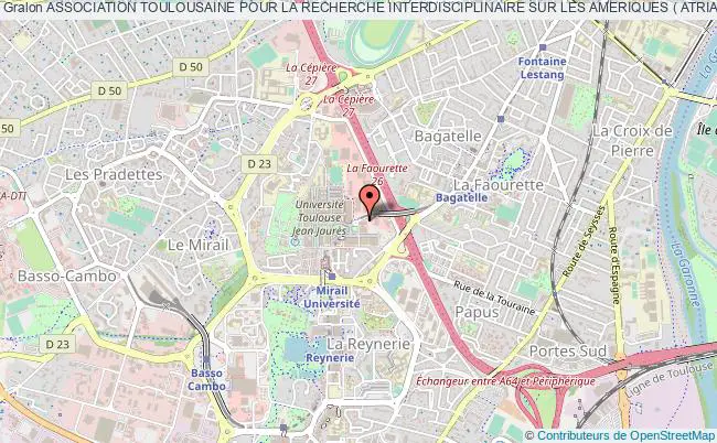 plan association Association Toulousaine Pour La Recherche Interdisciplinaire Sur Les Ameriques ( Atria ) Toulouse