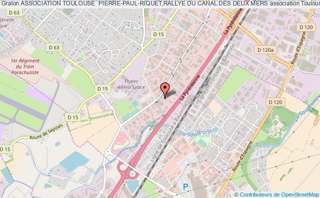 plan association Association Toulouse  Pierre-paul-riquet,rallye Du Canal Des Deux Mers Toulouse