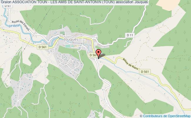 plan association Association Toun - Les Amis De Saint-antonin (toun) Jouques
