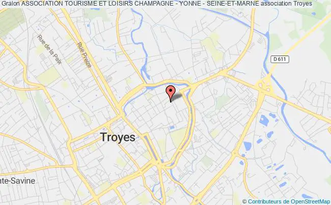 plan association Association Tourisme Et Loisirs Champagne - Yonne - Seine-et-marne Troyes