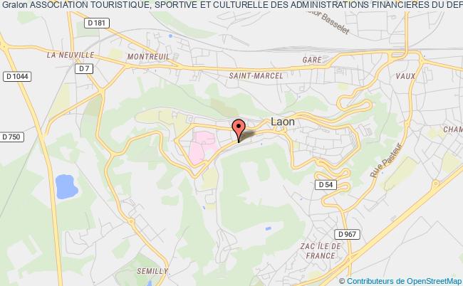 plan association Association Touristique, Sportive Et Culturelle Des Administrations Financieres Du Departement De L'aisne (atscaf) Laon