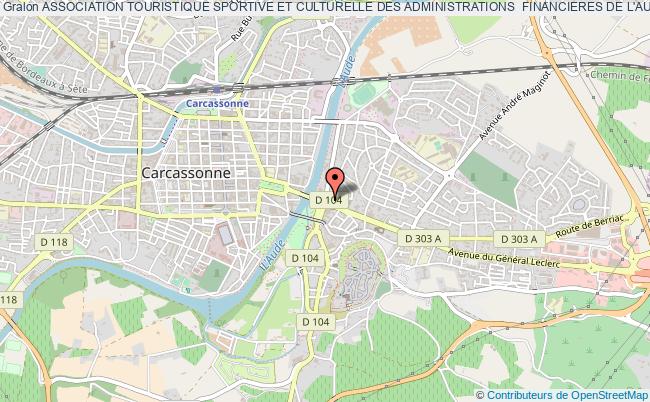 plan association Association Touristique Sportive Et Culturelle Des Administrations  Financieres De L'aude Carcassonne