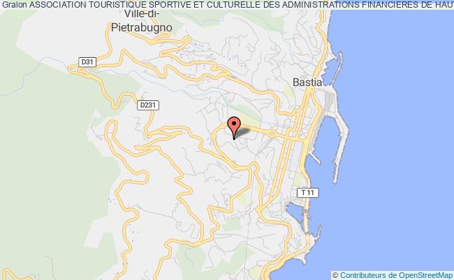 plan association Association Touristique Sportive Et Culturelle Des Administrations Financieres De Haute Corse Bastia
