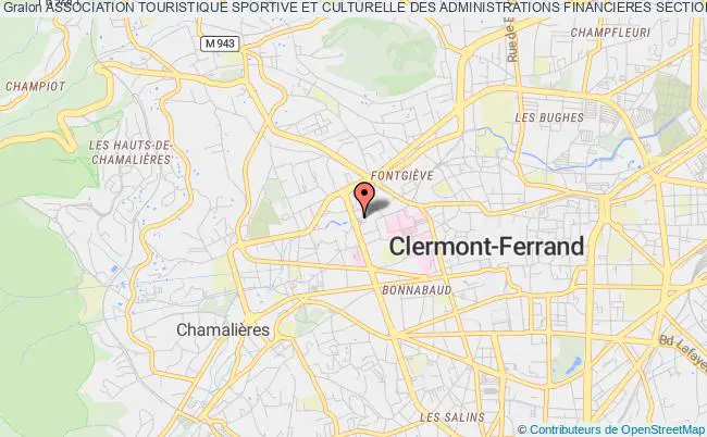 plan association Association Touristique Sportive Et Culturelle Des Administrations Financieres Section Du Puy-de-dome (atscaf 63) Clermont-Ferrand
