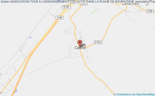 plan association Association Tous A L'assainissement Collectif Dans La Plaine De Bourgogne Caurel