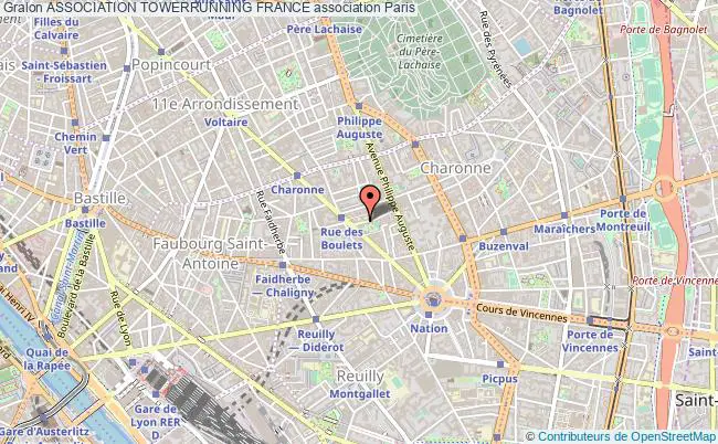 plan association Association Towerrunning France Paris 11e