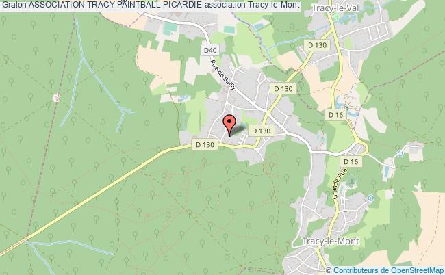 plan association Association Tracy Paintball Picardie Tracy-le-Mont
