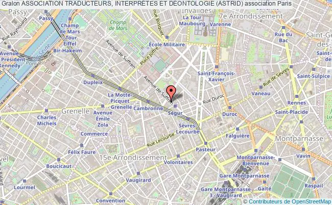 plan association Association Traducteurs, InterprÈtes Et DÉontologie (astrid) Paris