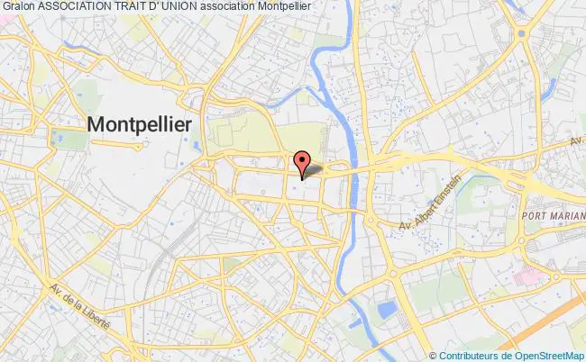 plan association Association Trait D' Union Montpellier