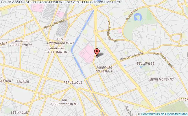 plan association Association Trans'fusion Ifsi Saint Louis Paris
