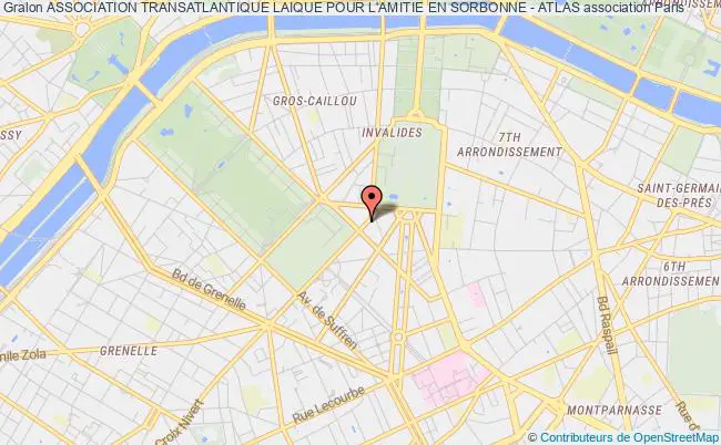 plan association Association Transatlantique Laique Pour L'amitie En Sorbonne - Atlas PARIS