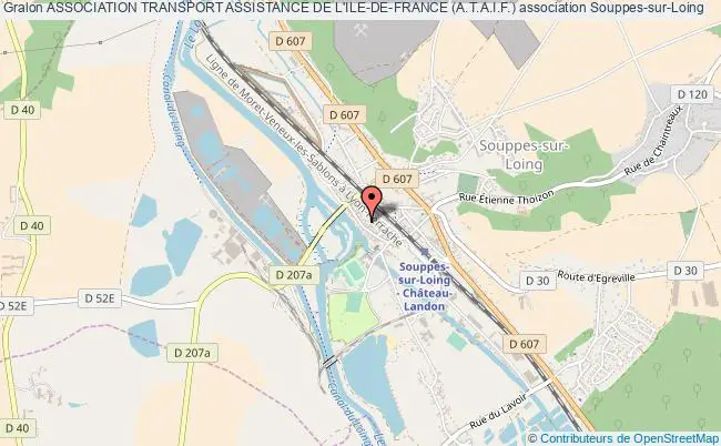 plan association Association Transport Assistance De L'ile-de-france (a.t.a.i.f.) Souppes-sur-Loing