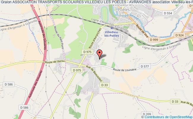 plan association Association Transports Scolaires Villedieu Les Poeles - Avranches Villedieu-les-Poêles