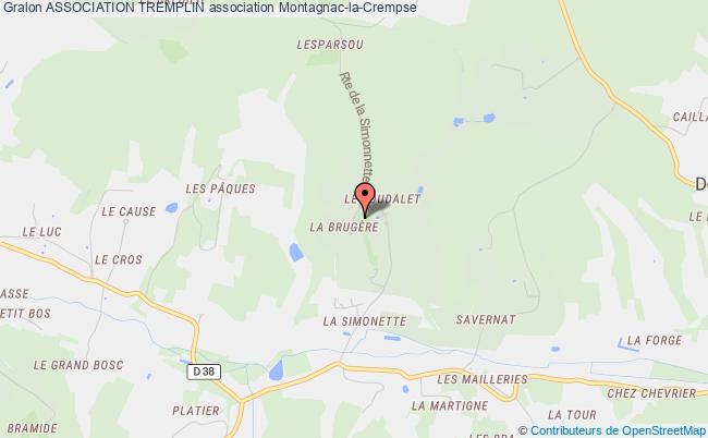 plan association Association Tremplin Montagnac-la-Crempse