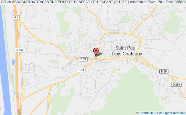 plan association Association Tricastine Pour Le Respect De L'enfant (a.t.r.e.) Saint-Paul-Trois-Châteaux