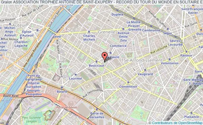 plan association Association TrophÉe Antoine De Saint-exupÉry - Record Du Tour Du Monde En Solitaire En Bateau Paris