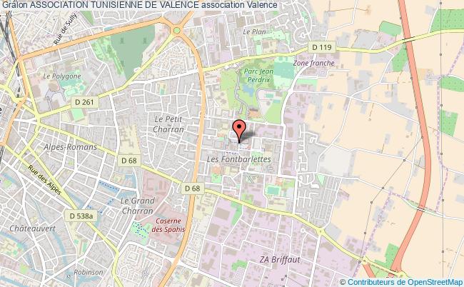plan association Association Tunisienne De Valence Valence