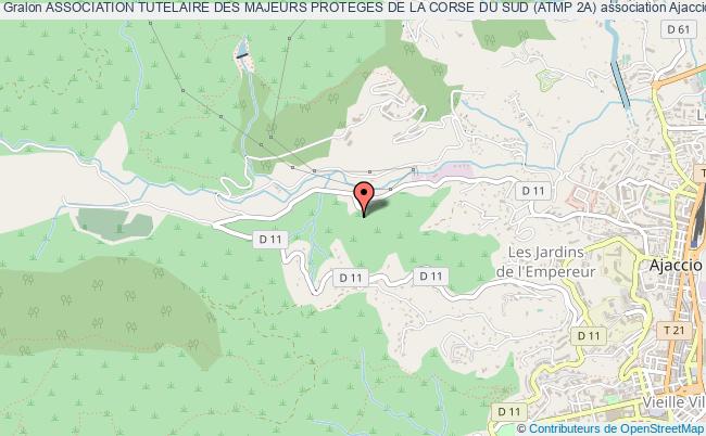 plan association Association Tutelaire Des Majeurs Proteges De La Corse Du Sud (atmp 2a) Ajaccio