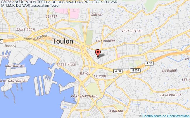 plan association Association Tutelaire Des Majeurs Proteges Du Var
(a.t.m.p. Du Var) Toulon