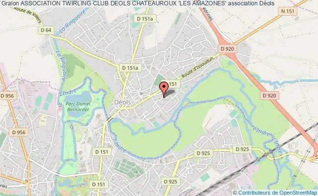 plan association Association Twirling Club Deols Chateauroux 'les Amazones' Déols