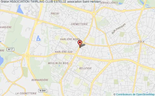 plan association Association Twirling Club Estelle Saint-Herblain