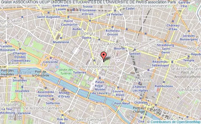 plan association Association Ueup Union Des Etudiantes De L'universite De Paris Paris