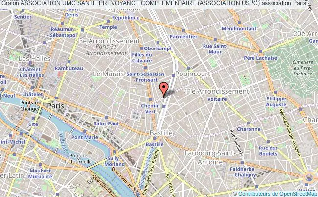 plan association Association Umc Sante Prevoyance Complementaire (association Uspc) Paris