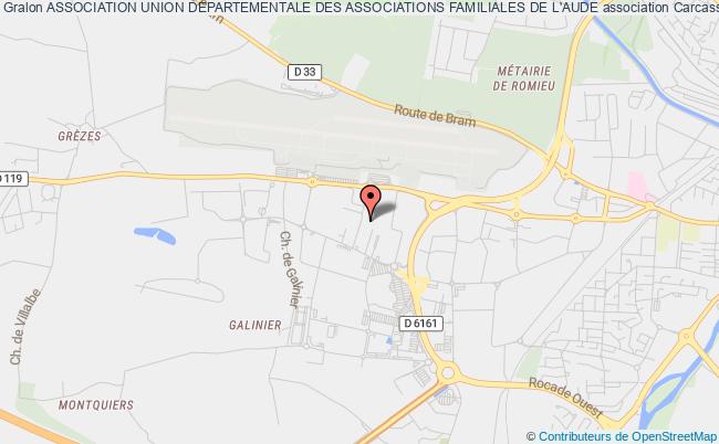 plan association Association Union Departementale Des Associations Familiales De L'aude Carcassonne