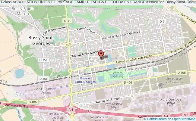 plan association Association Union Et Partage Famille Fadiga De Touba En France Bussy-Saint-Georges