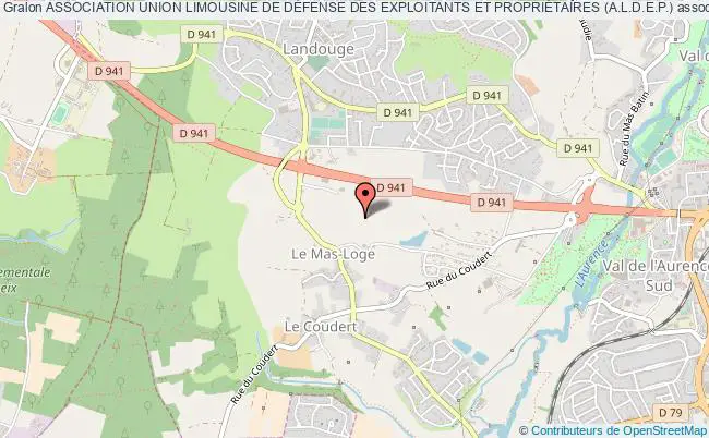 plan association Association Union Limousine De DÉfense Des Exploitants Et PropriÉtaires (a.l.d.e.p.) Limoges