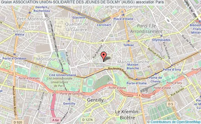 plan association Association Union-solidaritÉ Des Jeunes De Golmy (ausg) PARIS
