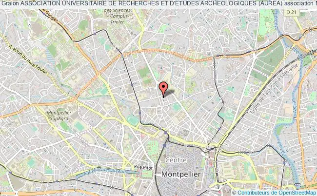 plan association Association Universitaire De Recherches Et D'etudes Archeologiques (aurea) Montpellier