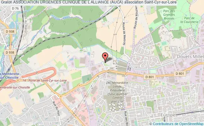 plan association Association Urgences Clinique De L Alliance (auca) Saint-Cyr-sur-Loire