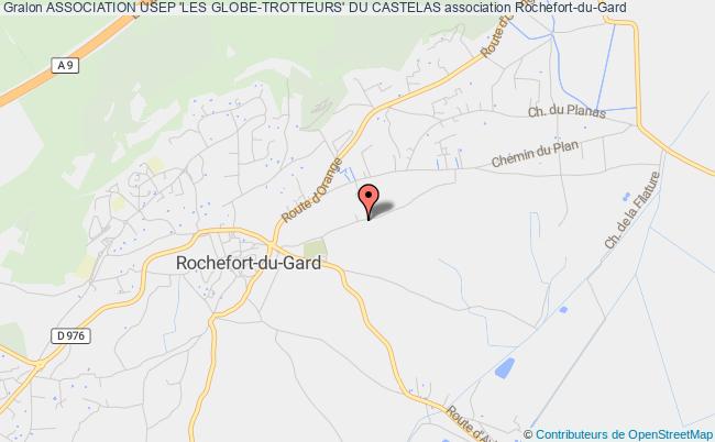 plan association Association Usep 'les Globe-trotteurs' Du Castelas Rochefort-du-Gard