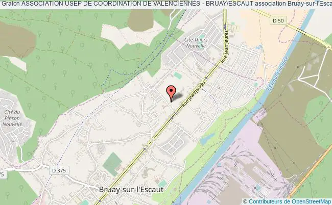 plan association Association Usep De Coordination De Valenciennes - Bruay/escaut Bruay-sur-l'Escaut