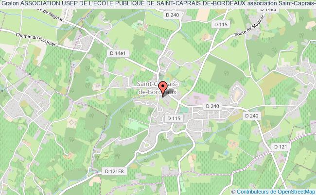plan association Association Usep De L'ecole Publique De Saint-caprais De-bordeaux Saint-Caprais-de-Bordeaux