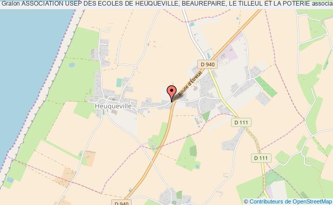 plan association Association Usep Des Ecoles De Heuqueville, Beaurepaire, Le Tilleul Et La Poterie Heuqueville